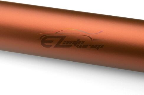 Ezautowrap ساتان الساتان كروم برونزية فينيل لف ملصق ملصق ملصق مع إطلاق الهواء - 4 "x8" (10 سم × 20 سم) in Saudi Arabia