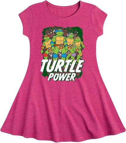 HYBRID APPAREL - Teenage Mutant Ninja Turtles -Turtle Power - Toddler & Youth Girls Fit & Flare Dress in Saudi Arabia