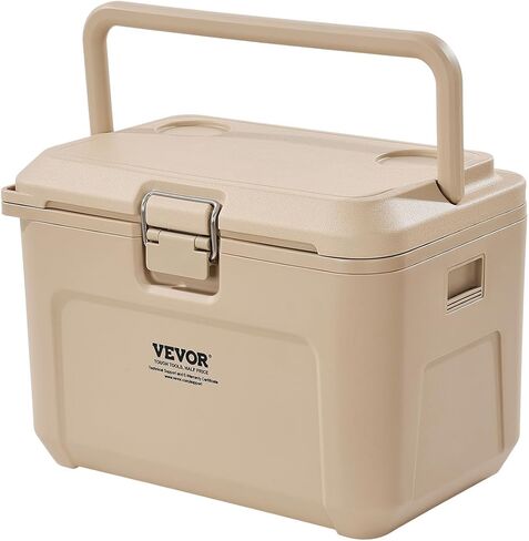 VEVOR Ultra-Light Hard Cooler 52 QT, Ice Retention Cooler with Heavy Duty Handle, Ice Chest Lunch Box for Camping, Travel, Outdoor, Keeps Cool for up to 6 Days, 30% Lighter Than Rotomolded Coolers in Saudi Arabia