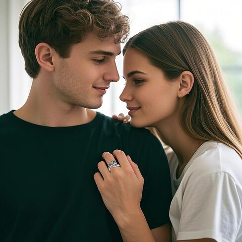 حلقات ملعقة Poplyke للنساء 925 Sterling Silver Spoon Rings خمر خمر خاتم الإبهام من أجل النساء in Saudi Arabia