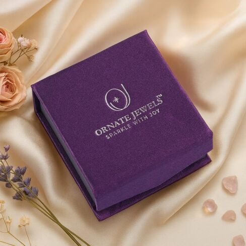 925 Silver Cubic Zirconia Purple Purple Toi et Moi حلقة قابلة للتعديل للنساء | شهادة الأصالة وختم 925 in Saudi Arabia