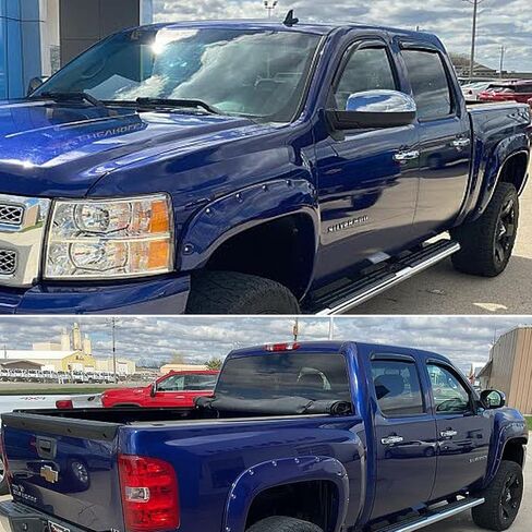 واقي نافذة السيارة الجانبي خارج القناة لسيارة Toyota Tacoma Crew Cab لعام 2024، منحرف النافذة الجانبية تنفيس مظلات الشمس ملحقات الشاحنة المظللة، دخان 4 قطع in Saudi Arabia