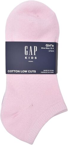 Gap Girls Girls Sights ، جوارب أطفال متعددة الحزمة ، ناعمة وممتدة ، مريحة ، أبيض بصري (6 حزم ، 6-8) ، 6-8 in Kuwait
