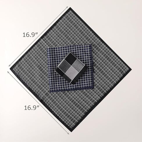 HOULIFE Handkerchiefs for Men, Soft Cotton Mens Handkerchief with Elegant Pattern Hankies for Men in Assorted Colors in Kuwait