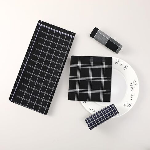 HOULIFE Handkerchiefs for Men, Soft Cotton Mens Handkerchief with Elegant Pattern Hankies for Men in Assorted Colors in Kuwait
