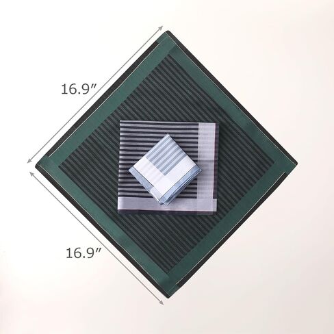 HOULIFE Handkerchiefs for Men, Soft Cotton Mens Handkerchief with Elegant Pattern Hankies for Men in Assorted Colors in Kuwait