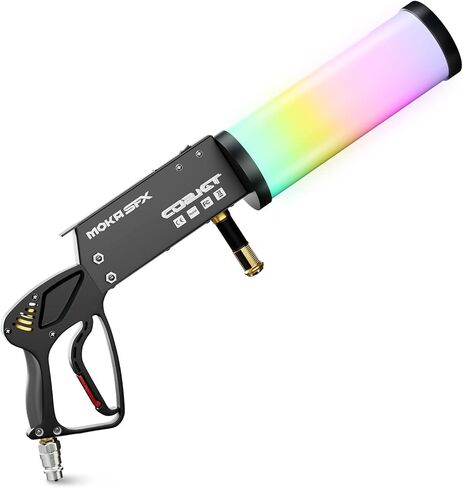 Handheld CO2 Cannon with LED Lights Co2 Jet Machine with Sling 10ft Hose Stage Effect Machine for DJ Nightclub Wedding Party Live Show Special FX in Saudi Arabia