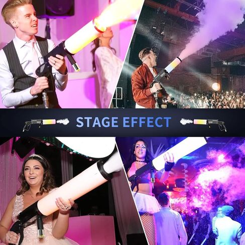 Handheld CO2 Cannon with LED Lights Co2 Jet Machine with Sling 10ft Hose Stage Effect Machine for DJ Nightclub Wedding Party Live Show Special FX in Saudi Arabia