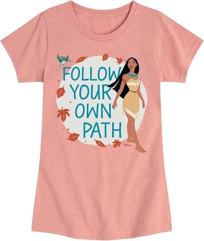 Disney Princess - Pocahontas Follow Your Own Path - Girls Fitted Short Sleeve T-Shirt in Saudi Arabia