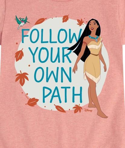 Disney Princess - Pocahontas Follow Your Own Path - Girls Fitted Short Sleeve T-Shirt in Saudi Arabia