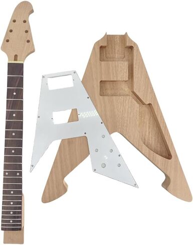 طقم جيتار جديد برقبة جيتار 22 فريت 24.75 بوصة مجموعة جيتار الماهوجني مرصعة بنقاط في لوحة خشب الورد (مرصعة بالنقاط) in Kuwait