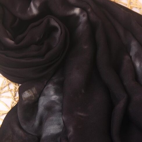 Tie Dye Printed Hijab Soft Premium Viscose Cotton Modal Scarf Muslim Turban Abaya Accesorries Women Elegant Shawl in Kuwait