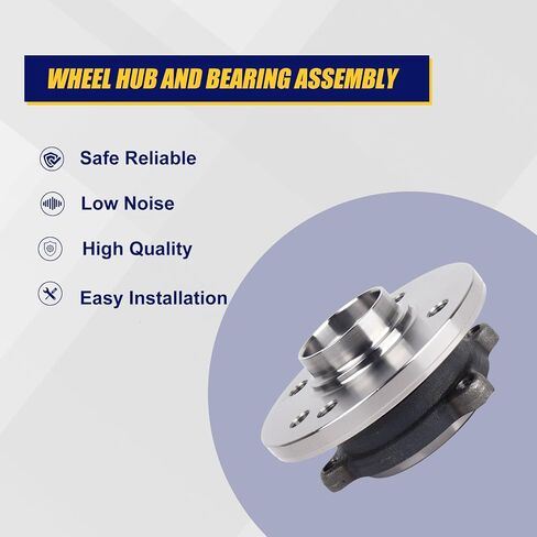 KUSATEC 513226 Front Wheel Bearing and Hub Assembly Compatible with 2002-2006 Mini Cooper, 4 Lug Bolts w/ABS in Saudi Arabia