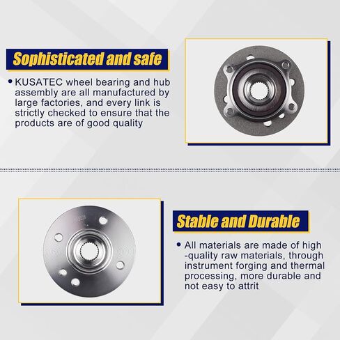 KUSATEC 513226 Front Wheel Bearing and Hub Assembly Compatible with 2002-2006 Mini Cooper, 4 Lug Bolts w/ABS in Saudi Arabia