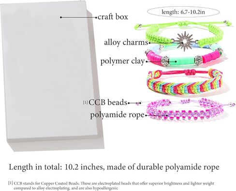 4pcs String Bracelets, Braided Rope Beaded Stackable Puka Shell Wave Turtle Palm Tree Boho Surf Bracelets, Adjustable Handmade Jewelry for Women in Saudi Arabia