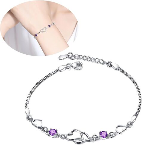 925 Sterling Silver Gold for Bracelets for Women Jewelry Birthday Wedding Gifts for Her Mom in Kuwait