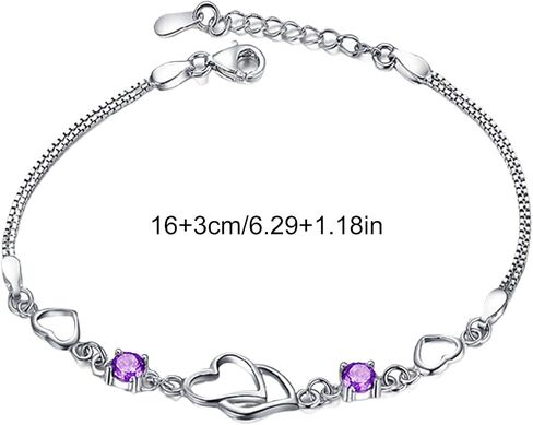 925 Sterling Silver Gold for Bracelets for Women Jewelry Birthday Wedding Gifts for Her Mom in Kuwait