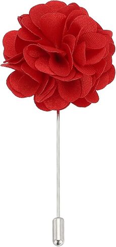 Patikil Flower Boutonnieres Pin ، طية صدر السترة للرجال كاميليا زهرة لبدلة التخرج الزفاف الذكرى السنوية ملحقات الزي ، الذهب in Saudi Arabia