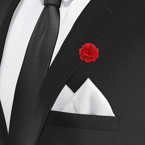 Patikil Flower Boutonnieres Pin ، طية صدر السترة للرجال كاميليا زهرة لبدلة التخرج الزفاف الذكرى السنوية ملحقات الزي ، الذهب in Saudi Arabia