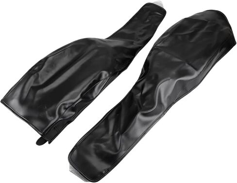 Black Motorcycle PU Leather Left Right Trike Fender Bra Set Compatible with Harley 2009-Later Tri Glide Ultra Classic FLHTCUTG in Saudi Arabia
