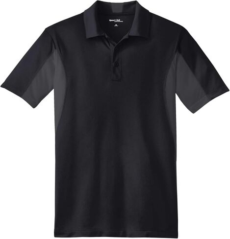 SPORT-TEK Unisex Tall Side Blocked Micropique Sport-Wick Polo | Short Sleeve Collared Shirt for Tall Men & Women, Casual Fit in Kuwait