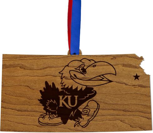 Butler Bulldogs on State Outline Christmas Ornament - Handcrafted from Cherry Wood - Officially Licensed Product in Saudi Arabia