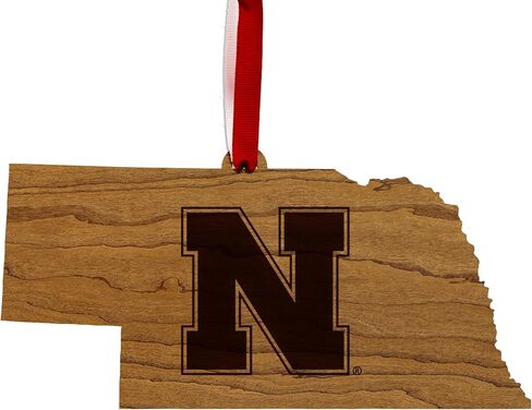 Butler Bulldogs on State Outline Christmas Ornament - Handcrafted from Cherry Wood - Officially Licensed Product in Saudi Arabia