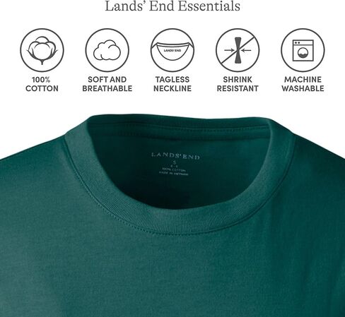 Lands' End Essentials Women's Long-Sleeve Soft Cotton T-Shirt - Tailored Feminine Fit in Saudi Arabia