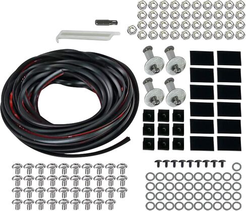Spec-D Tuning 4PC Front + Rear Smooth Paintable Pocket Rivet Fender Flares Compatible with 2011-2016 Ford F-250 F-350 Super Duty in Saudi Arabia