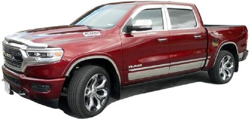 2019-2020 متوافق مع شاحنات RAM RAM 1500 LARAMIE LONGHORN LIMITED REBEL فقط 4 قطعة من عجلة المقاوم للصدأ لهجة القطع WQ59935 in Saudi Arabia