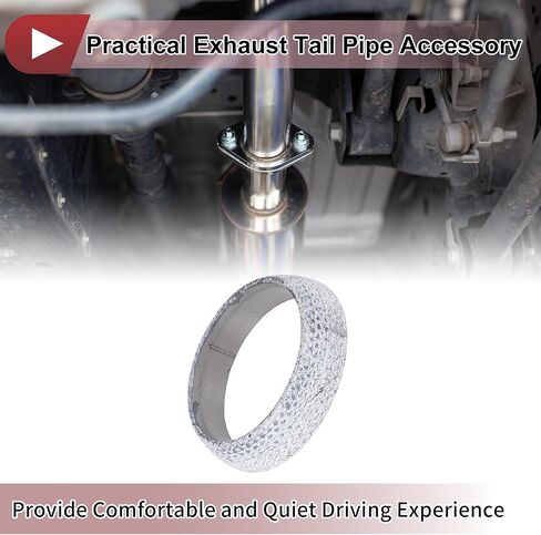ID 58mm Exhaust Manifold Gasket Prevent Leak Noise Exhaust Donut Gasket Muffler Ring Exhaust Flange Gasket for Car SUV Truck RV Graphite in Saudi Arabia