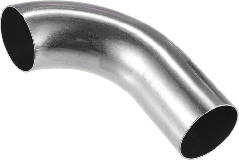 Acropix Bend Elbow Tube ، 1.5 "OD 4.72" 2.95 "Leg 90 درجة DIY أنبوب العادم أنبوب الهواء إنبوب هواء عالمي للسيارات متين 304 من الفولاذ المقاوم للصدأ قطع السيارة in Saudi Arabia