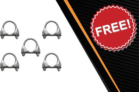 Northeastern Exhaust | Stainless Steel Resonator, Intermediate Pipe, Muffler, Tail Pipe Exhaust System Kit Compatible for Pontiac G6 2008-2010 | Saturn Aura 2008 3.5L | Free Clamps included in Saudi Arabia