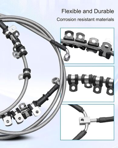 72 Inch Width Front Flexible Brake Line Hose Fit for Can-Am Maverick X3 Turbo 2017-2023 Replace 705601495 in Saudi Arabia