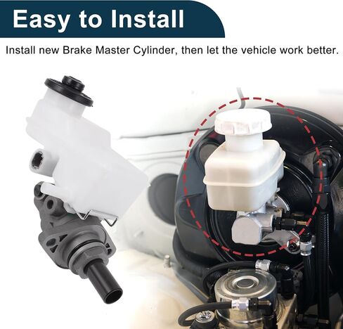 أسطوانة Master Brake مع الخزان رقم 4720752022/M630832 ل Toyota Echo 2000-2005 سبيكة أسطوانة ماجستير هيدروليكية ، البلاستيك 1 PC in Saudi Arabia