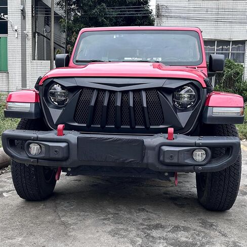 Sunpie Front Grille Assembly لجيب JT ، شبكات السيارات متوافقة مع Jeep Wrangler JL JLU & JL 4XE & Jeep Gladiator JT 2018-2025 جميع الطرز ، OEM ABS Plastic Wrangler Associory in Saudi Arabia