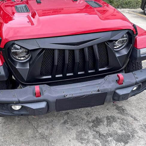 Sunpie Front Grille Assembly لجيب JT ، شبكات السيارات متوافقة مع Jeep Wrangler JL JLU & JL 4XE & Jeep Gladiator JT 2018-2025 جميع الطرز ، OEM ABS Plastic Wrangler Associory in Saudi Arabia