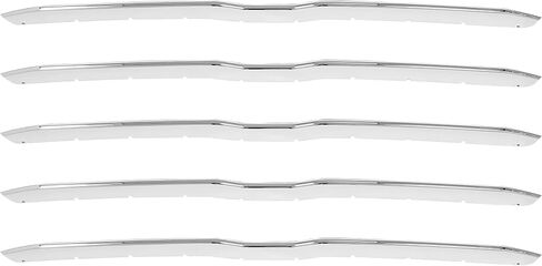 HECASA Front Grille Trim Cover Compatible with 2019-2022 Ram 1500 Pickup Big Horn/Laramie/Lone Star Grill Snap On Overlay Trim 5Pcs (Silvery) in Saudi Arabia