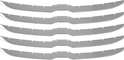 HECASA Front Grille Trim Cover Compatible with 2019-2022 Ram 1500 Pickup Big Horn/Laramie/Lone Star Grill Snap On Overlay Trim 5Pcs (Silvery) in Saudi Arabia