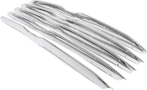 HECASA Front Grille Trim Cover Compatible with 2019-2022 Ram 1500 Pickup Big Horn/Laramie/Lone Star Grill Snap On Overlay Trim 5Pcs (Silvery) in Saudi Arabia
