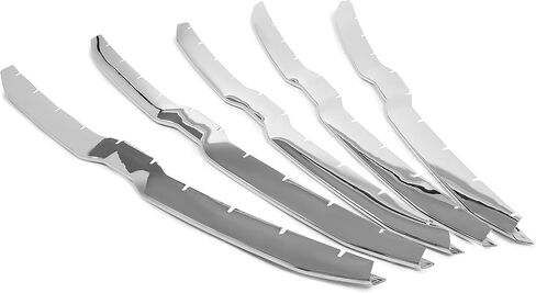 HECASA Front Grille Trim Cover Compatible with 2019-2022 Ram 1500 Pickup Big Horn/Laramie/Lone Star Grill Snap On Overlay Trim 5Pcs (Silvery) in Saudi Arabia