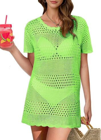 ملابس سباحة نسائية من Buauty ملابس سباحة للاستحمام باللون الأبيض من الكروشيه ملابس سباحة بكيني فساتين للشاطئ ملابس 2024 in Kuwait