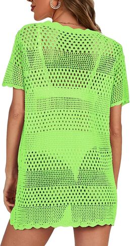 ملابس سباحة نسائية من Buauty ملابس سباحة للاستحمام باللون الأبيض من الكروشيه ملابس سباحة بكيني فساتين للشاطئ ملابس 2024 in Kuwait