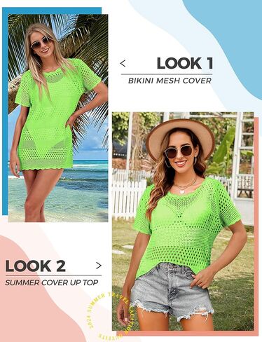 ملابس سباحة نسائية من Buauty ملابس سباحة للاستحمام باللون الأبيض من الكروشيه ملابس سباحة بكيني فساتين للشاطئ ملابس 2024 in Kuwait