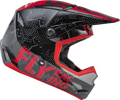 Fly Racing 2022 خوذة المسح الحركية للشباب (أسود/أحمر ، متوسط الشباب) in Saudi Arabia