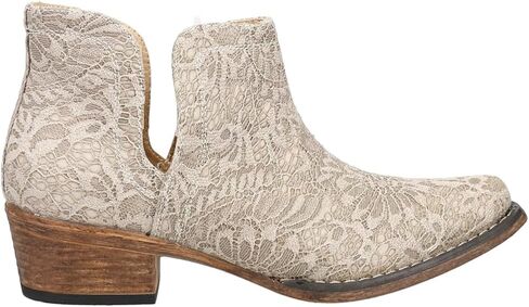 Roper Womens Ava المطرزة Snip Toe أحذية غير رسمية الكاحل منخفض الكعب 1-2 " - أسود - الحجم 8.5 م in Kuwait