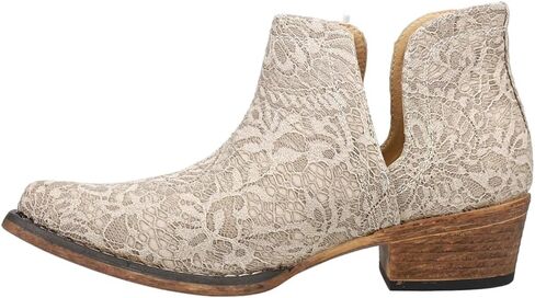 Roper Womens Ava المطرزة Snip Toe أحذية غير رسمية الكاحل منخفض الكعب 1-2 " - أسود - الحجم 8.5 م in Kuwait
