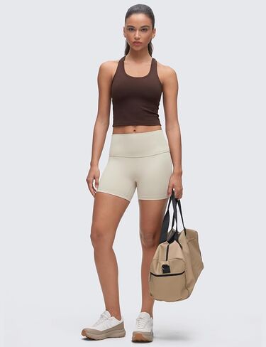CRZ YOGA Butterluxe Crop Yoga Tank Tops للنساء - تجريب رياضي كاجوال ضيق مغرفة الرقبة Racerback بلا أكمام قمصان in Kuwait