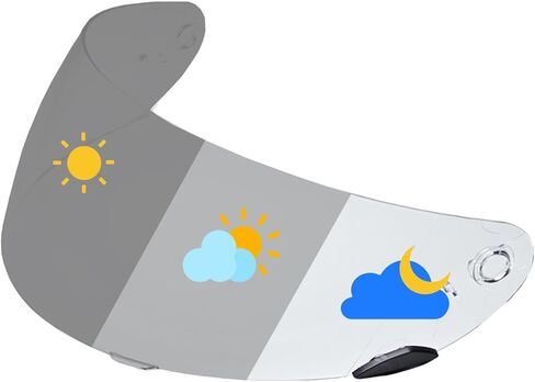Qualifier Helmet Visor Replacement, Motorcycle Helmet Face Shield Compatible with Bell Qualifier/Star/Vortex/RS-1/RS-2 (Silver) in Saudi Arabia