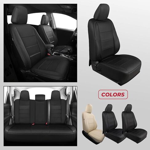 FREESOO for Toyota Corolla Seat Covers LE 2023 2024 2025, Custom Fit Car Seat Covers Full Set, Luxury Leather Seat Covers for Cars, Waterproof Car Seat Cover Protector Cushions, Black Blue Full Set in Kuwait